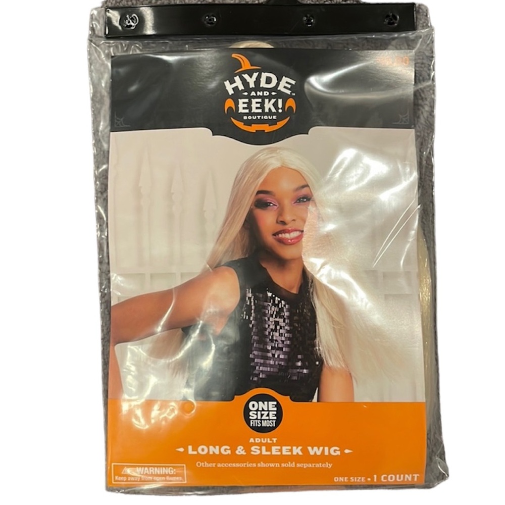 Hyde and Eek adult wig long & sleek blonde wig